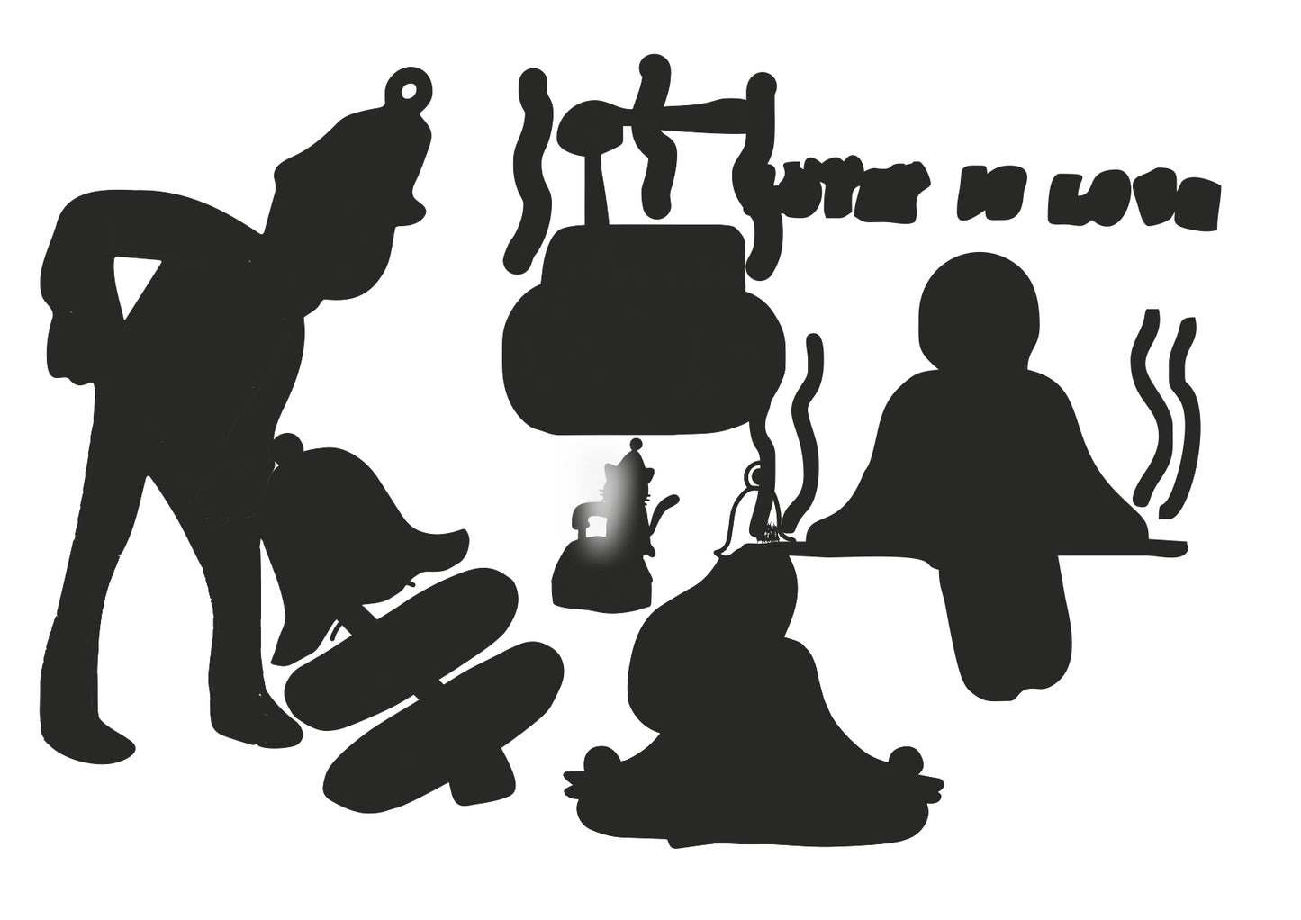 LUOVA SAUNA Philosophy クリアボトル500ml (JO君ステッカー付)